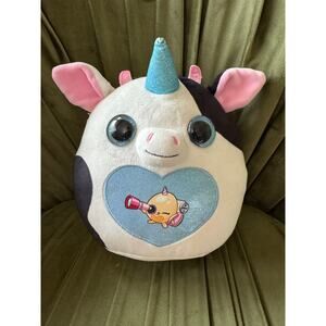 Rainbocorns Unicorn Cow Plush 8” ZURU Stuffed Animal Glitter Horn